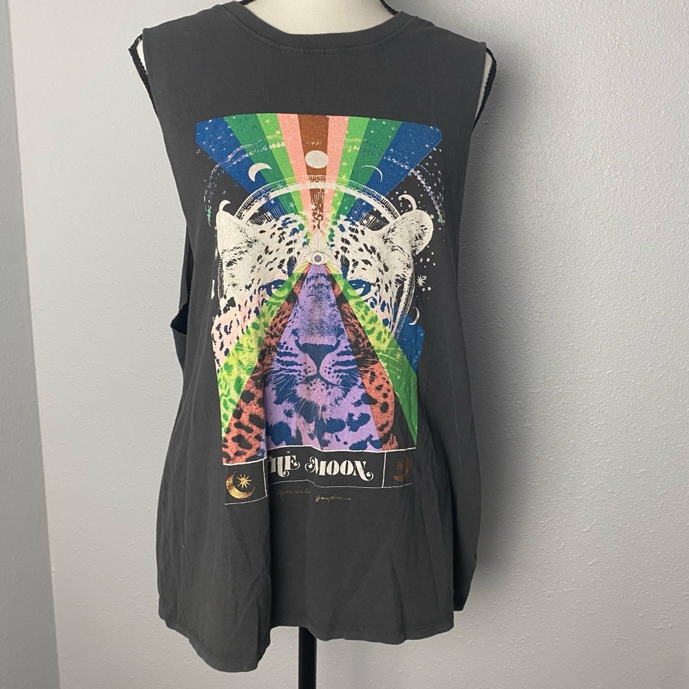Spiritual Gangster The Moon Cut Off Band Tank
